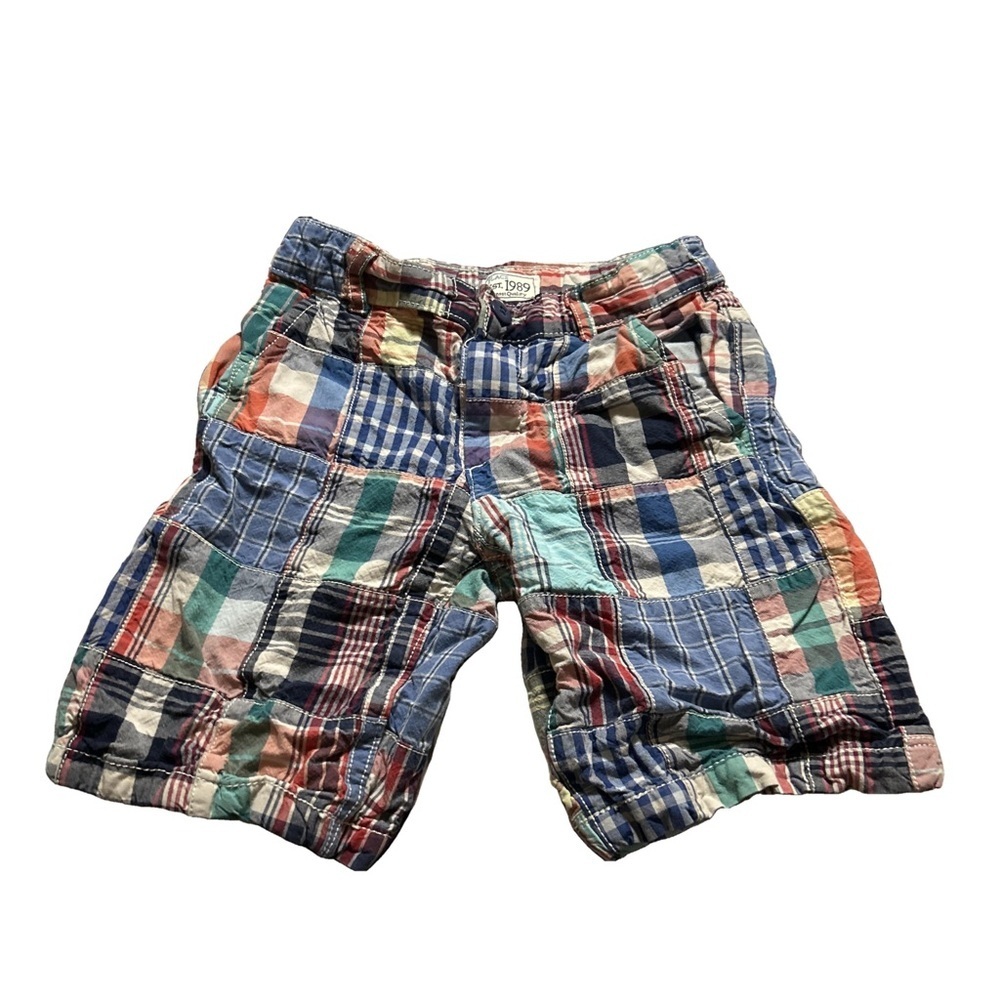Children's Place Multicoloured Plaid Shorts Boys Size 7